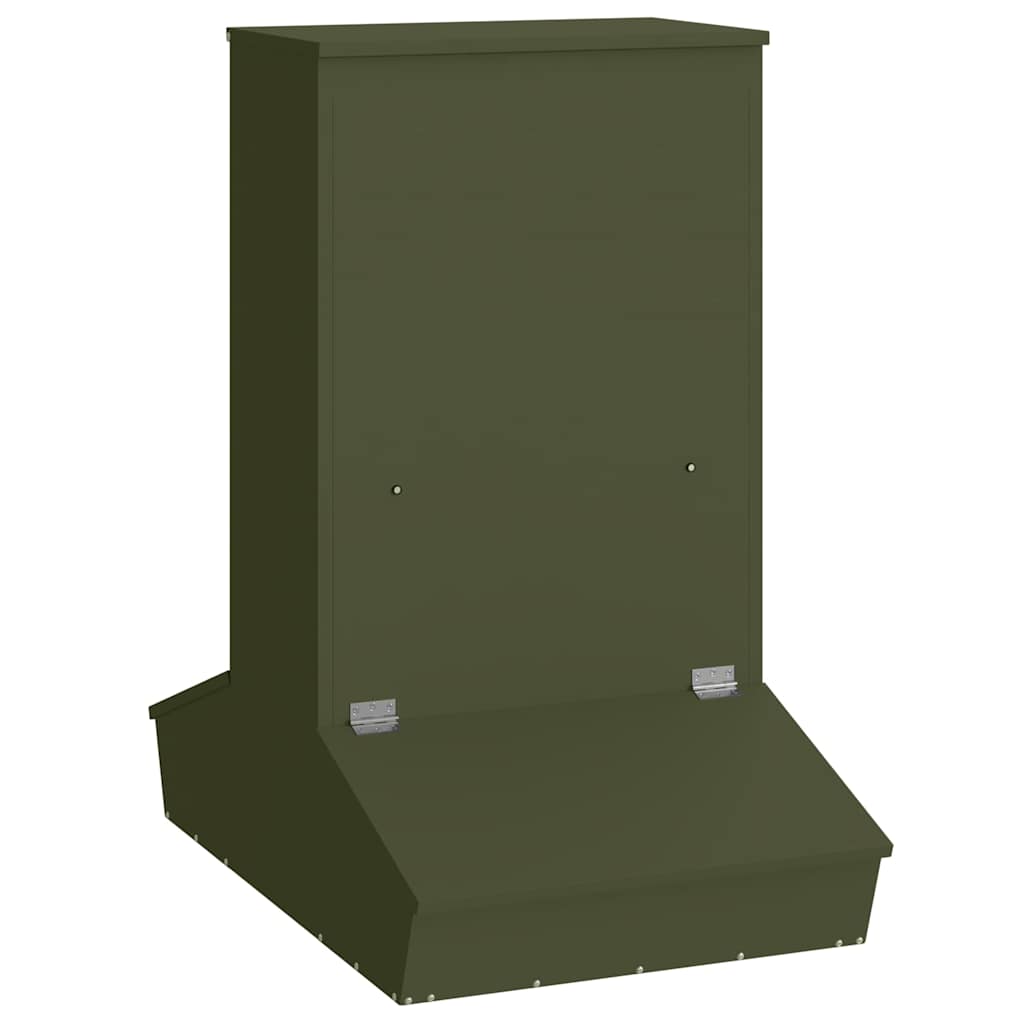 Schweinfutterspender Olivgrün 82 x 51 x 91,5 cm 20 kg