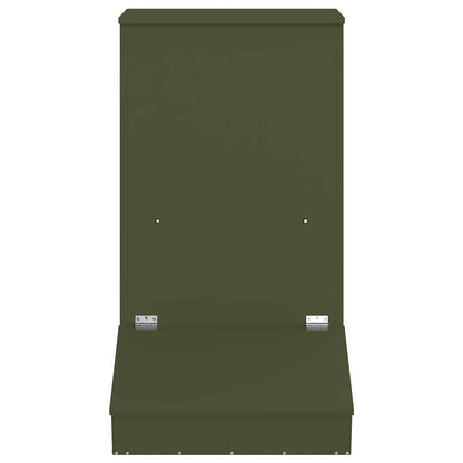 Schweinfutterspender Olivgrün 82 x 51 x 91,5 cm 20 kg