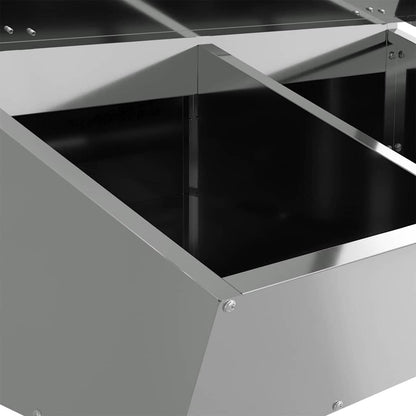 Schweinfutterspender Silber 82 x 51 x 91,5 cm 20 kg