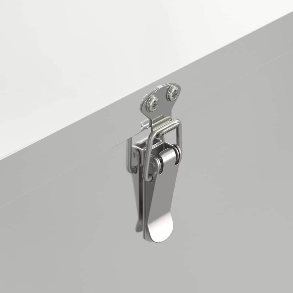 Hühnerfütterer Silber 60,5 x 29 x 51 cm 25 kg Verzinkter Stahl