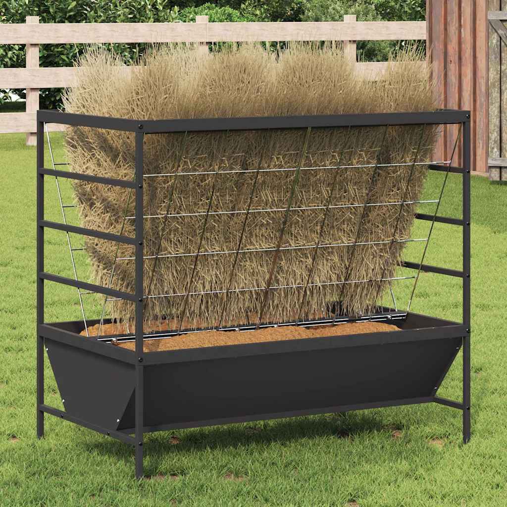 Viehfutterspender Schwarz 100 x 60 x 90 cm 15 kg