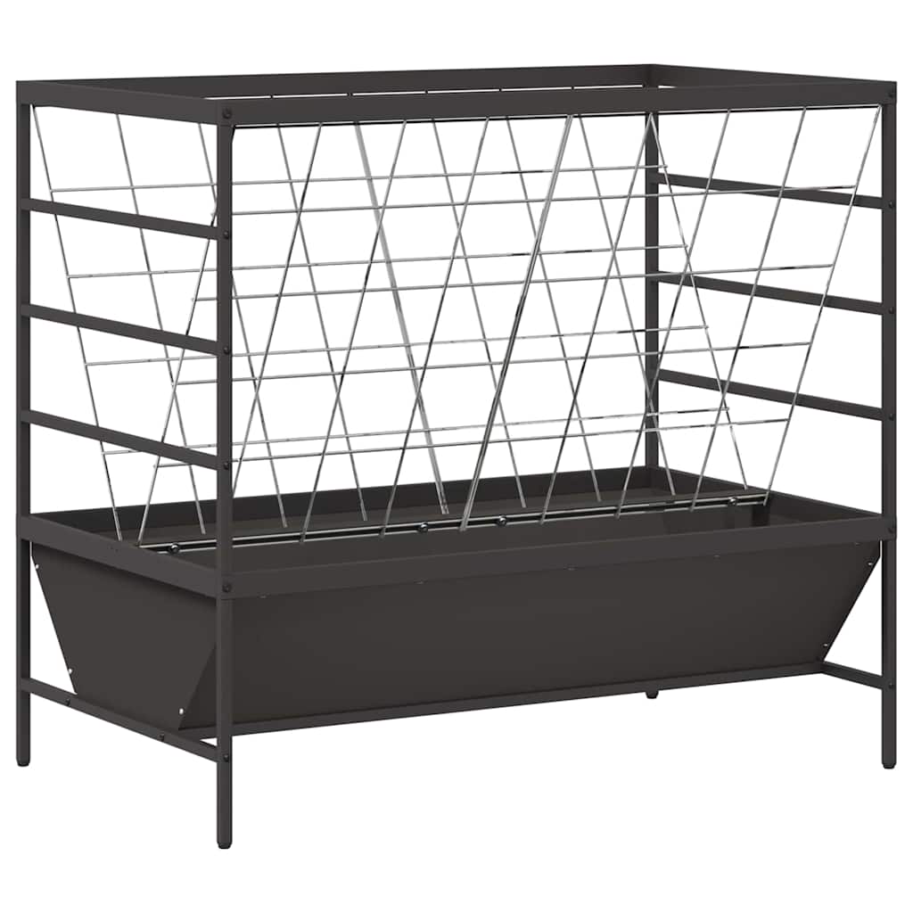 Viehfutterspender Schwarz 100 x 60 x 90 cm 15 kg