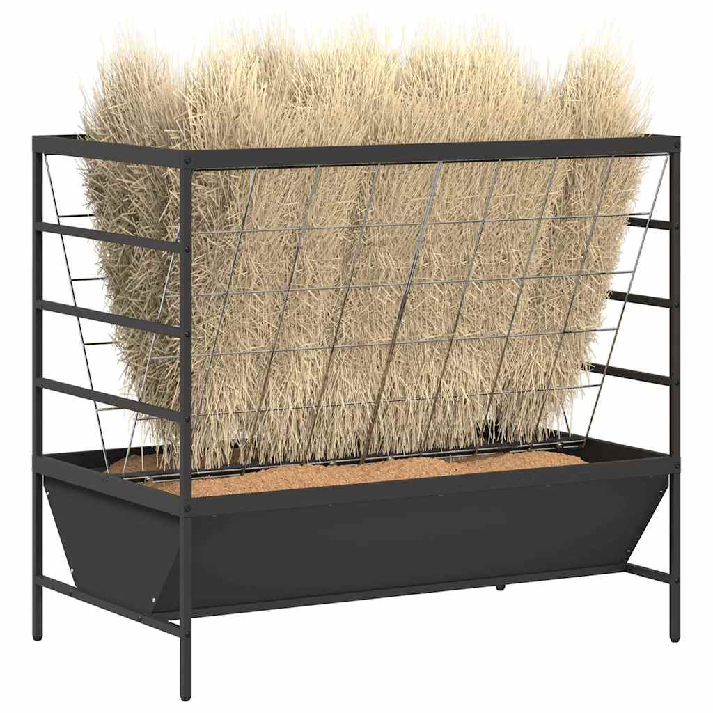 Viehfutterspender Schwarz 100 x 60 x 90 cm 15 kg