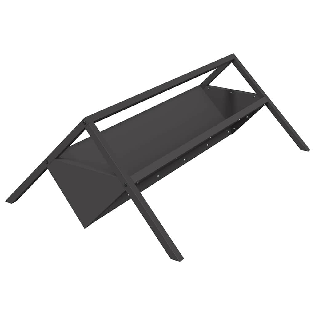 Futtertröge für Nutztiere Schwarz 111 x 76 x 38 cm 10 kg