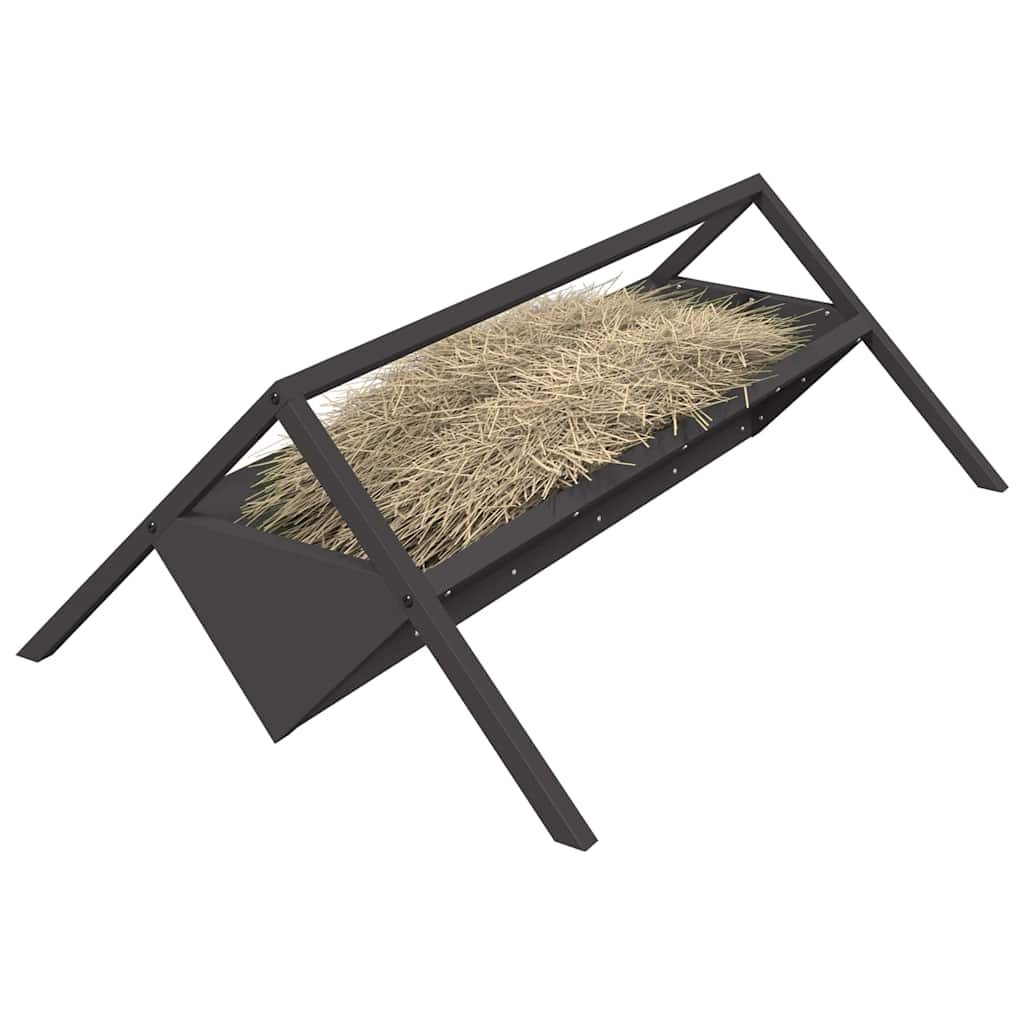 Futtertröge für Nutztiere Schwarz 111 x 76 x 38 cm 10 kg