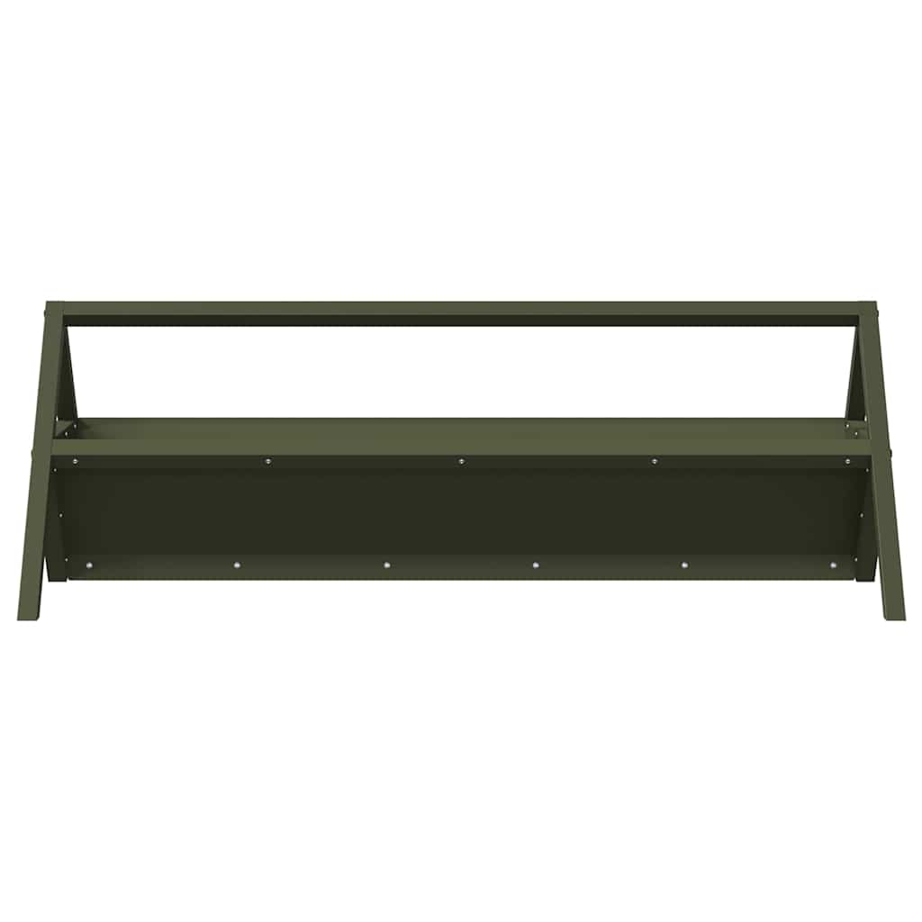 Futtertröge für Nutztiere Olivgrün 111 x 76 x 38 cm 10 kg