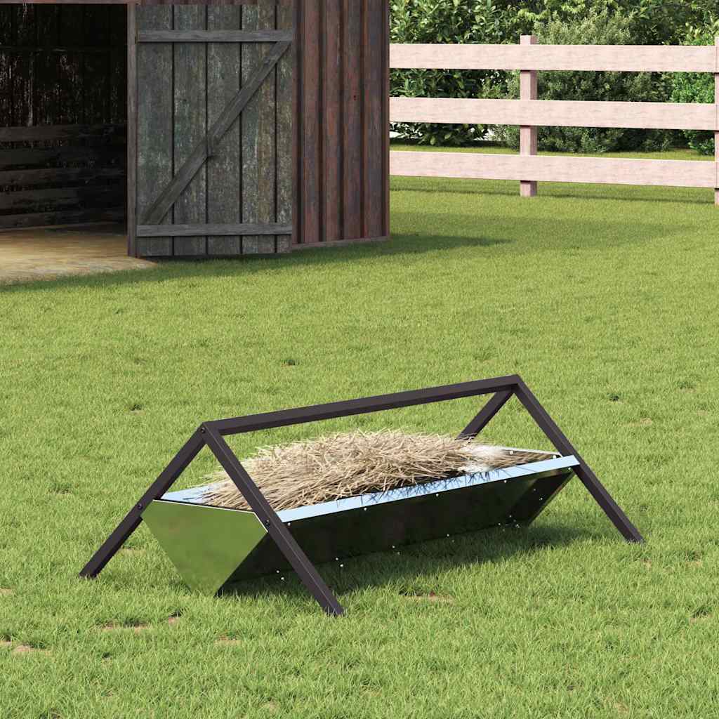 Futtertröge für Nutztiere Silber 111 x 76 x 38 cm 10 kg