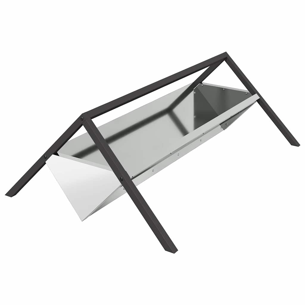 Futtertröge für Nutztiere Silber 111 x 76 x 38 cm 10 kg