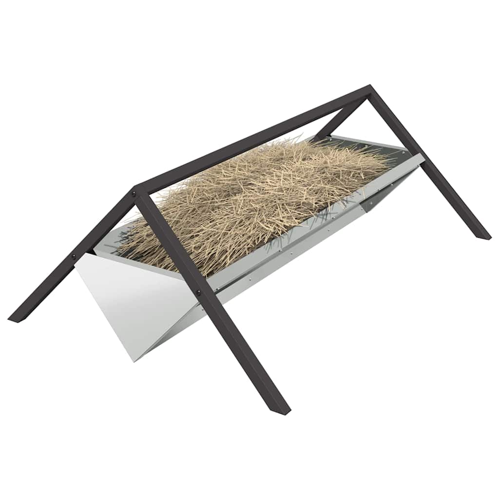Futtertröge für Nutztiere Silber 111 x 76 x 38 cm 10 kg