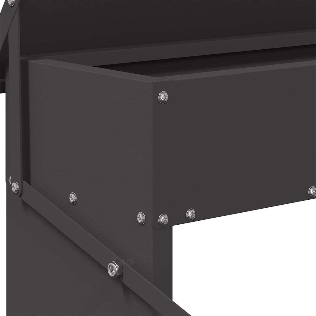 Hühnertretfeeder Schwarz 48,5 x 39,5 x 19 cm 5 kg