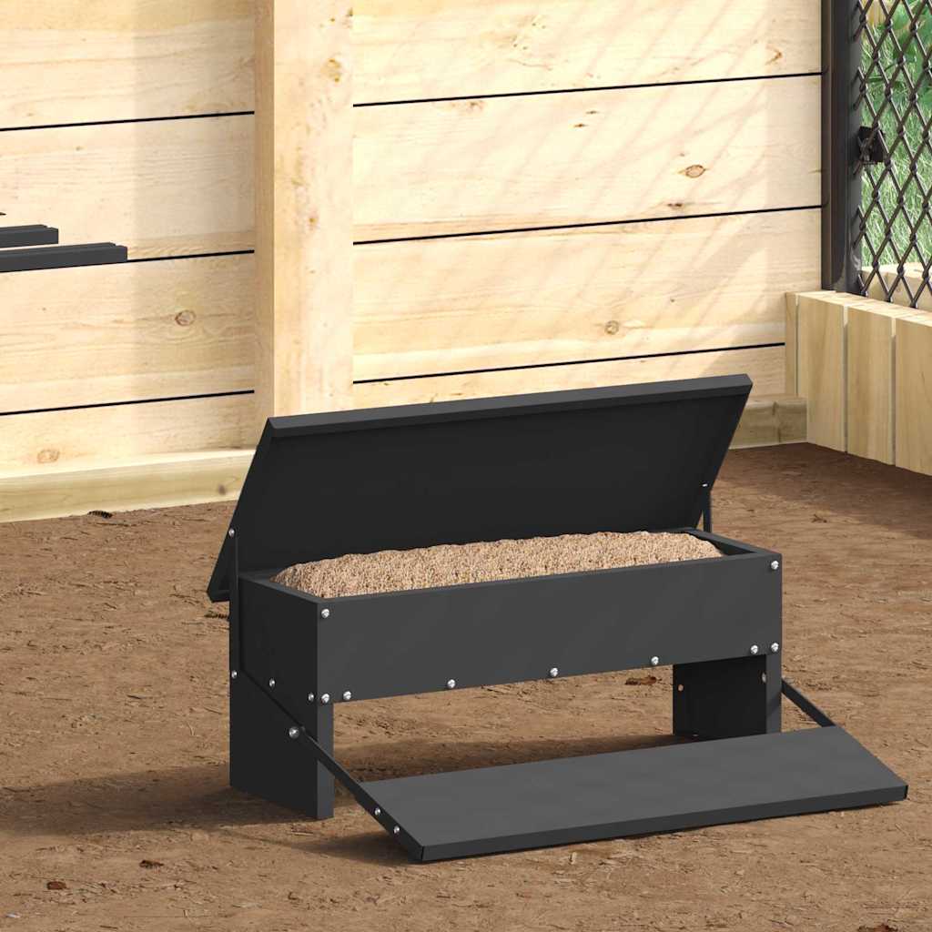 Hühnertretfeeder Schwarz 48,5 x 39,5 x 19 cm 5 kg