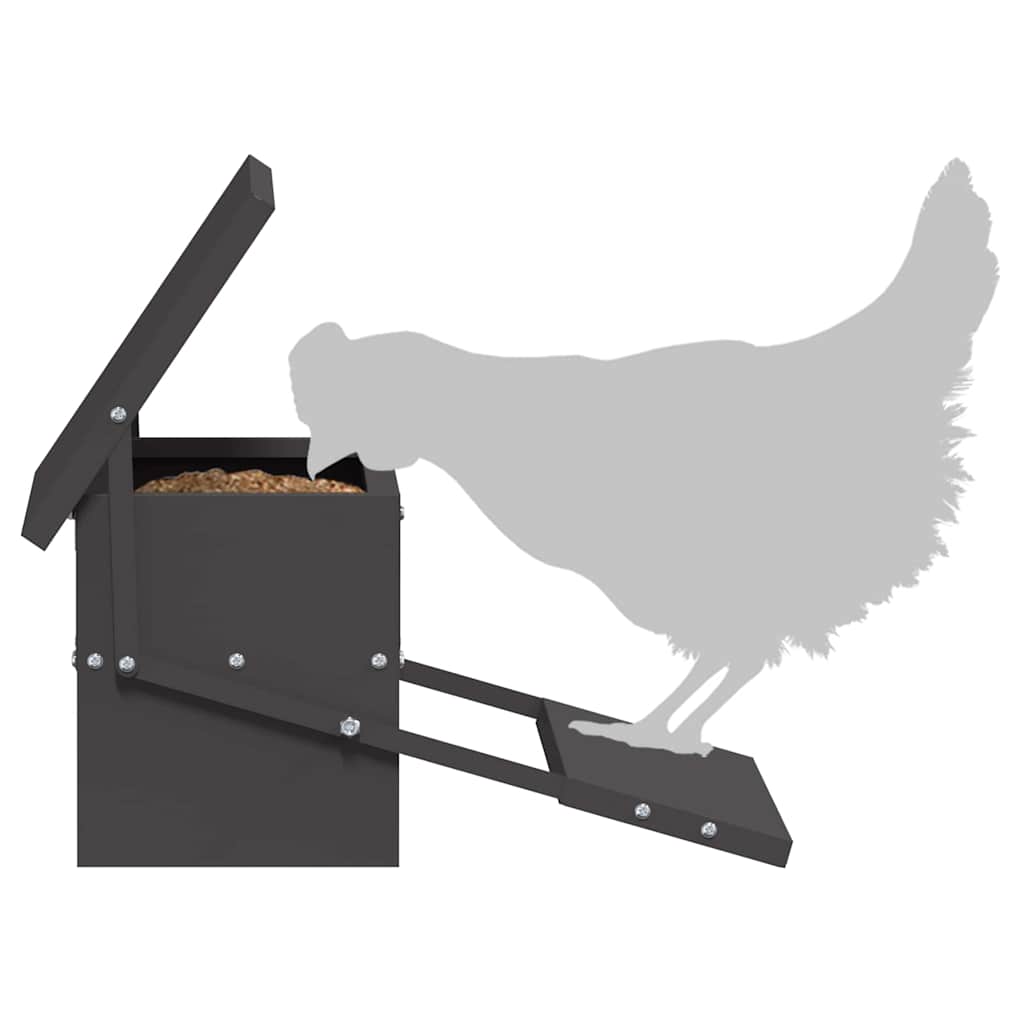 Hühnertretfeeder Schwarz 48,5 x 39,5 x 19 cm 5 kg