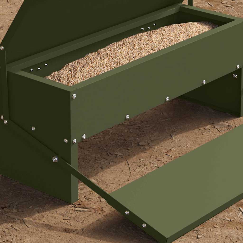 Hühnertretfeeder Olivgrün 48,5 x 39,5 x 19 cm 5 kg