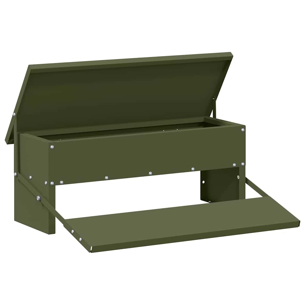 Hühnertretfeeder Olivgrün 48,5 x 39,5 x 19 cm 5 kg