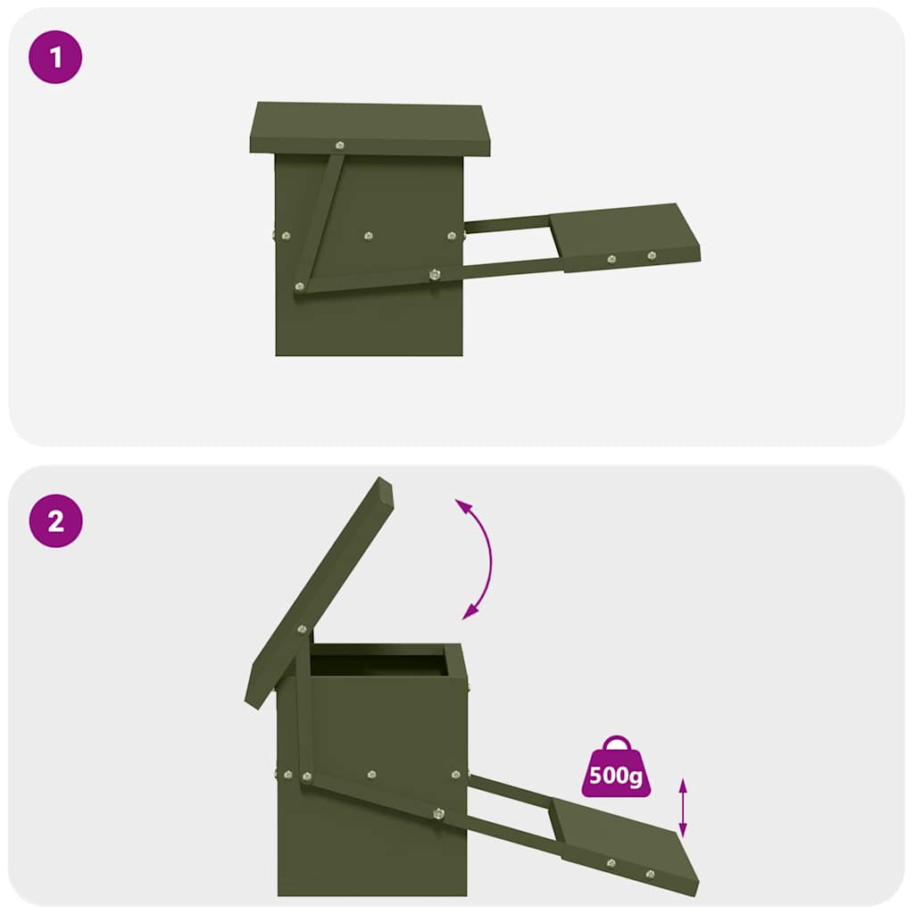 Hühnertretfeeder Olivgrün 48,5 x 39,5 x 19 cm 5 kg