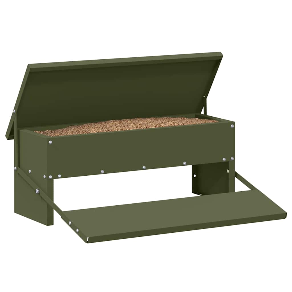 Hühnertretfeeder Olivgrün 48,5 x 39,5 x 19 cm 5 kg