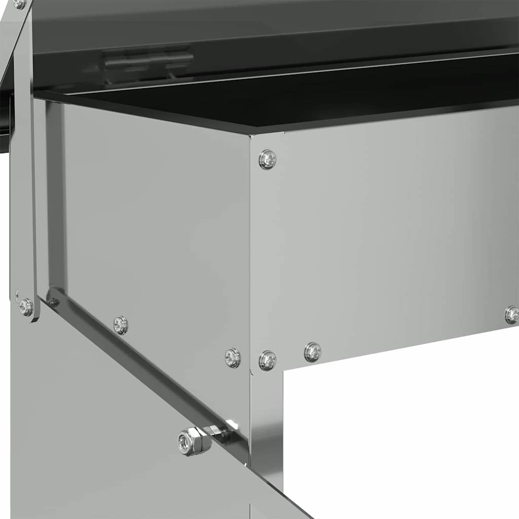 Hühnertretfeeder Silber 48,5 x 39,5 x 19 cm 5 kg