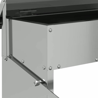 Hühnertretfeeder Silber 48,5 x 39,5 x 19 cm 5 kg