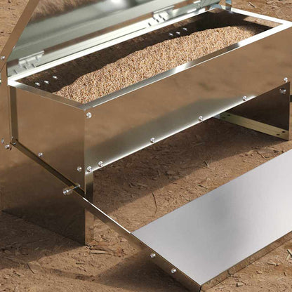 Hühnertretfeeder Silber 48,5 x 39,5 x 19 cm 5 kg