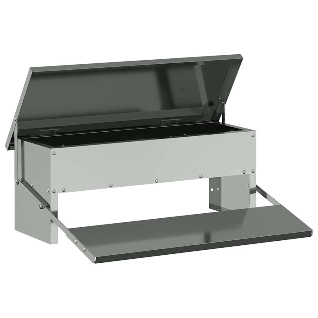 Hühnertretfeeder Silber 48,5 x 39,5 x 19 cm 5 kg