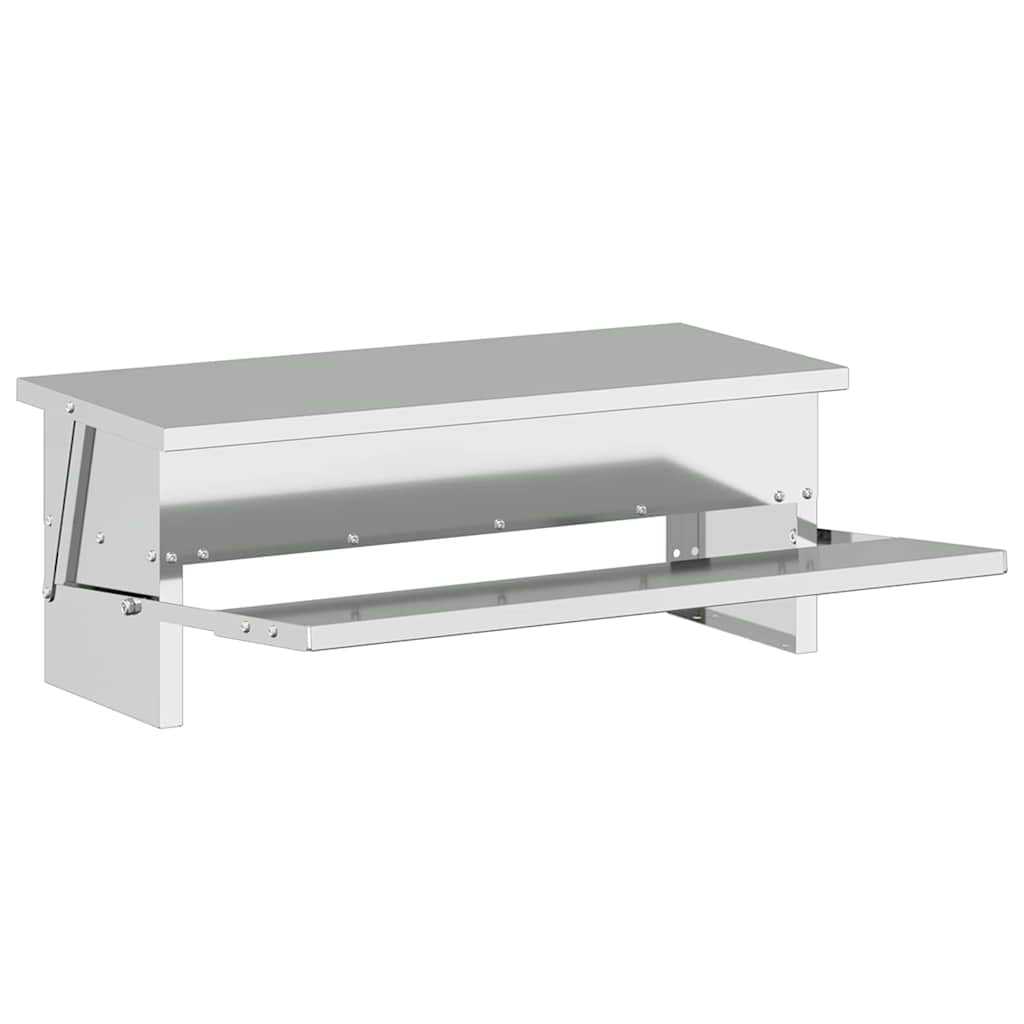 Hühnertretfeeder Silber 48,5 x 39,5 x 19 cm 5 kg