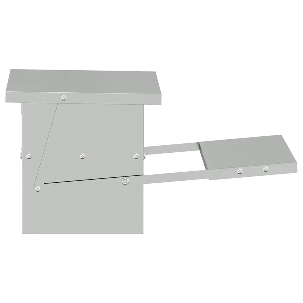 Hühnertretfeeder Silber 48,5 x 39,5 x 19 cm 5 kg