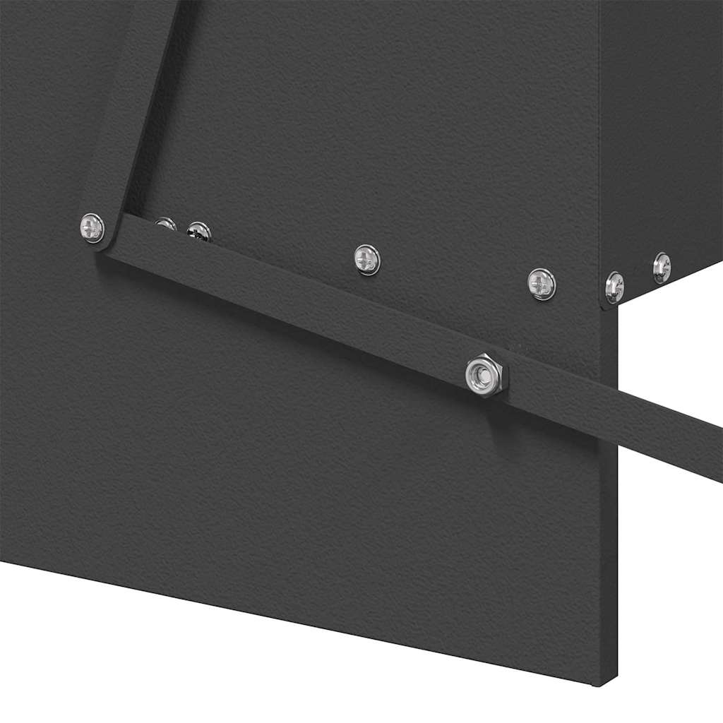 Hühnertretfeeder Schwarz 75 x 53 x 20,5 cm 10 kg