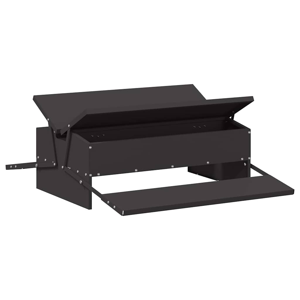 Hühnertretfeeder Schwarz 75 x 53 x 20,5 cm 10 kg