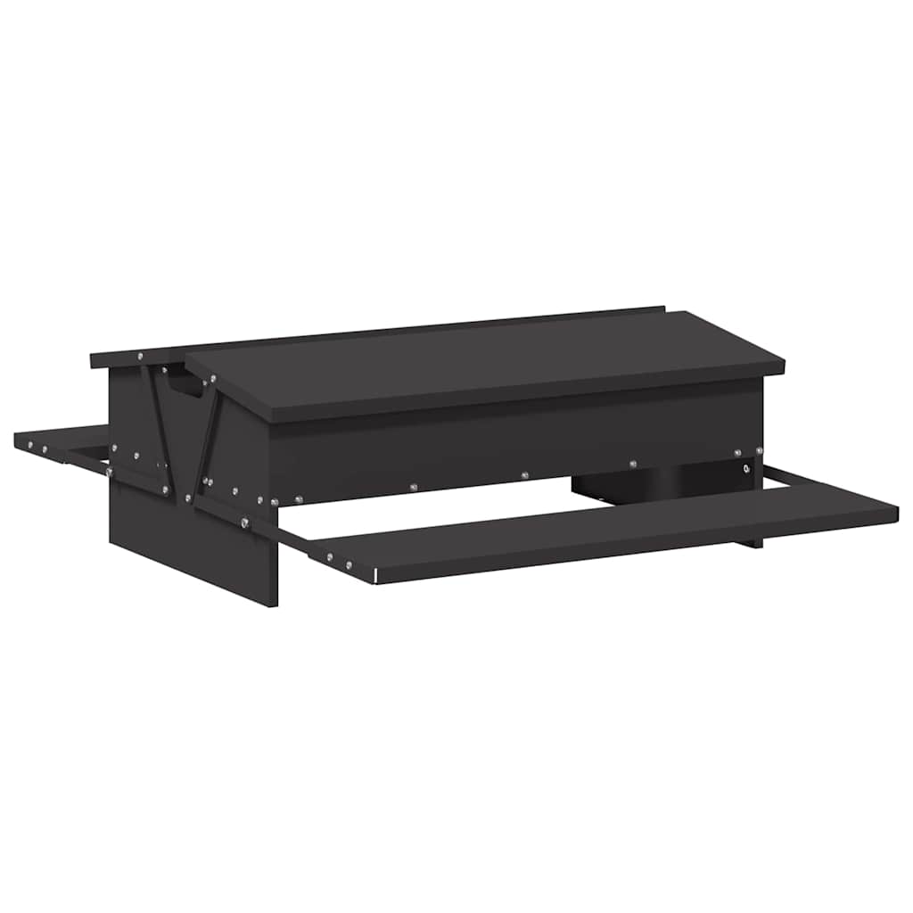 Hühnertretfeeder Schwarz 75 x 53 x 20,5 cm 10 kg