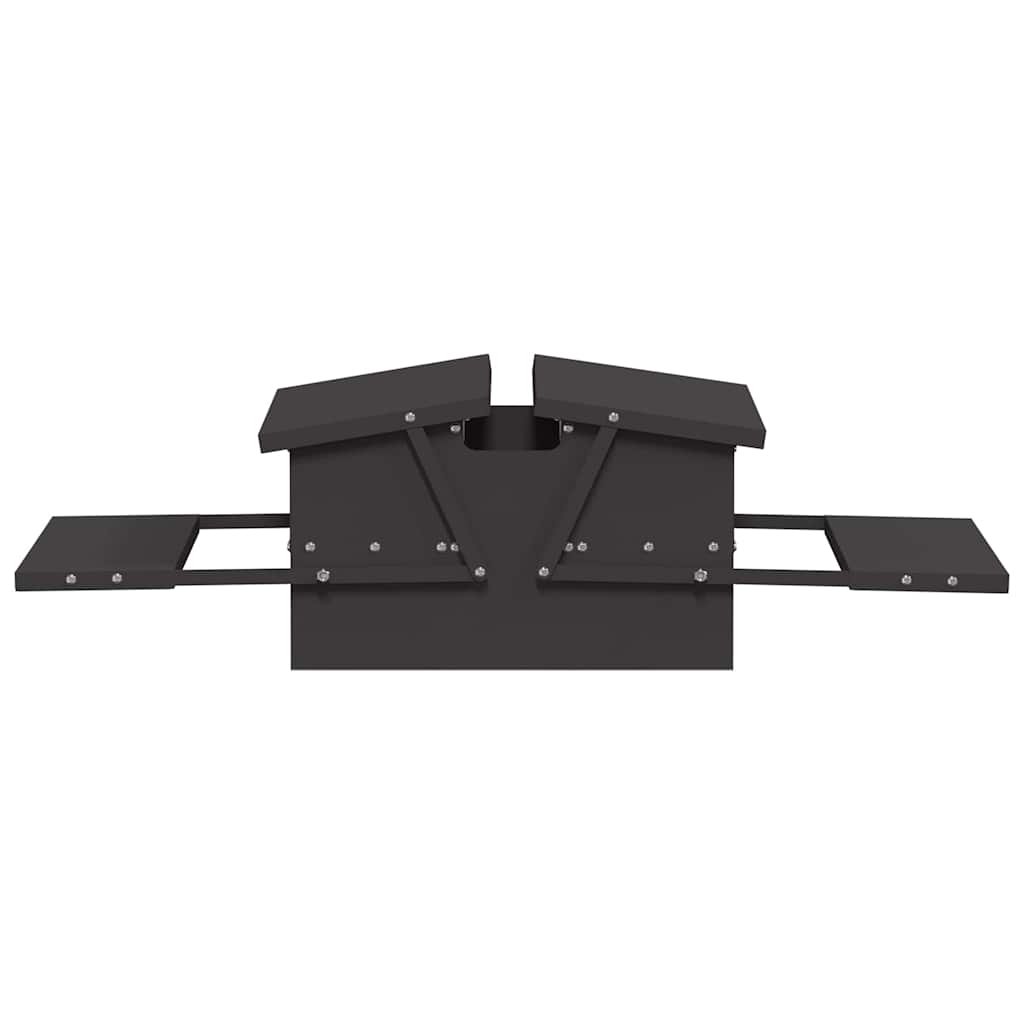 Hühnertretfeeder Schwarz 75 x 53 x 20,5 cm 10 kg