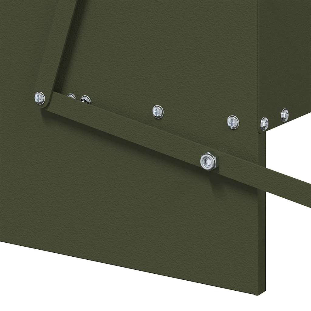 Hühnertretfeeder Olivgrün 75 x 53 x 20,5 cm 10 kg