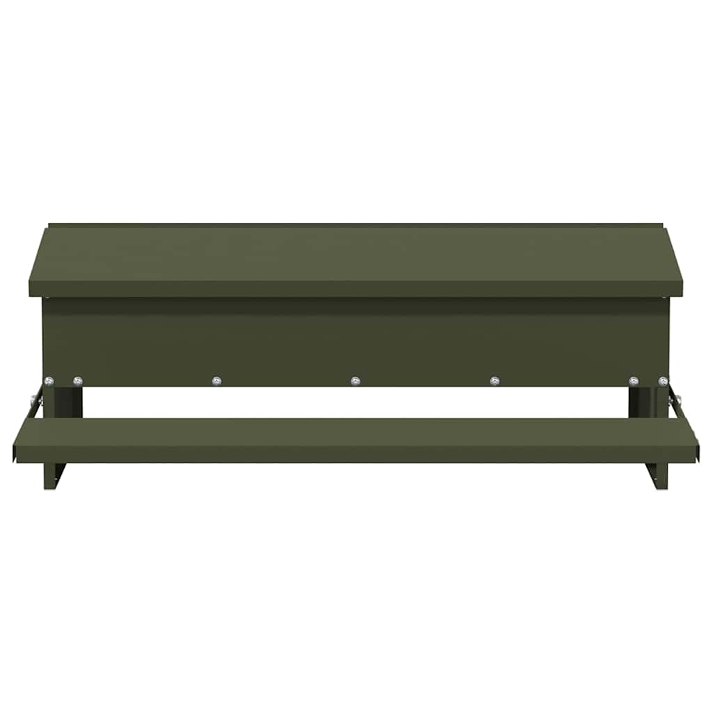 Hühnertretfeeder Olivgrün 75 x 53 x 20,5 cm 10 kg