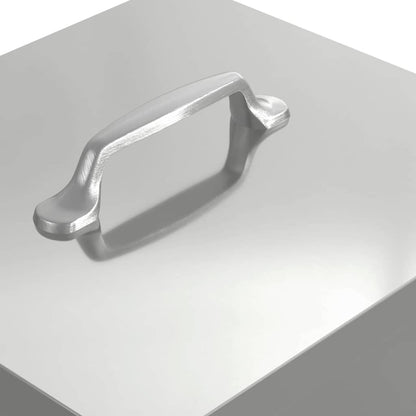 Hühnertretfeeder Silber 25 x 42 x 40 cm 4 kg Verzinkter Stahl