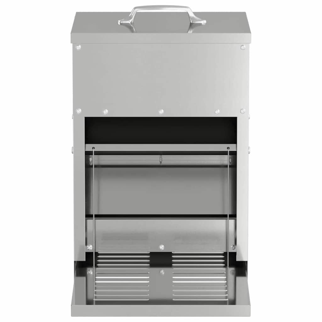 Hühnertretfeeder Silber 25 x 42 x 40 cm 4 kg Verzinkter Stahl