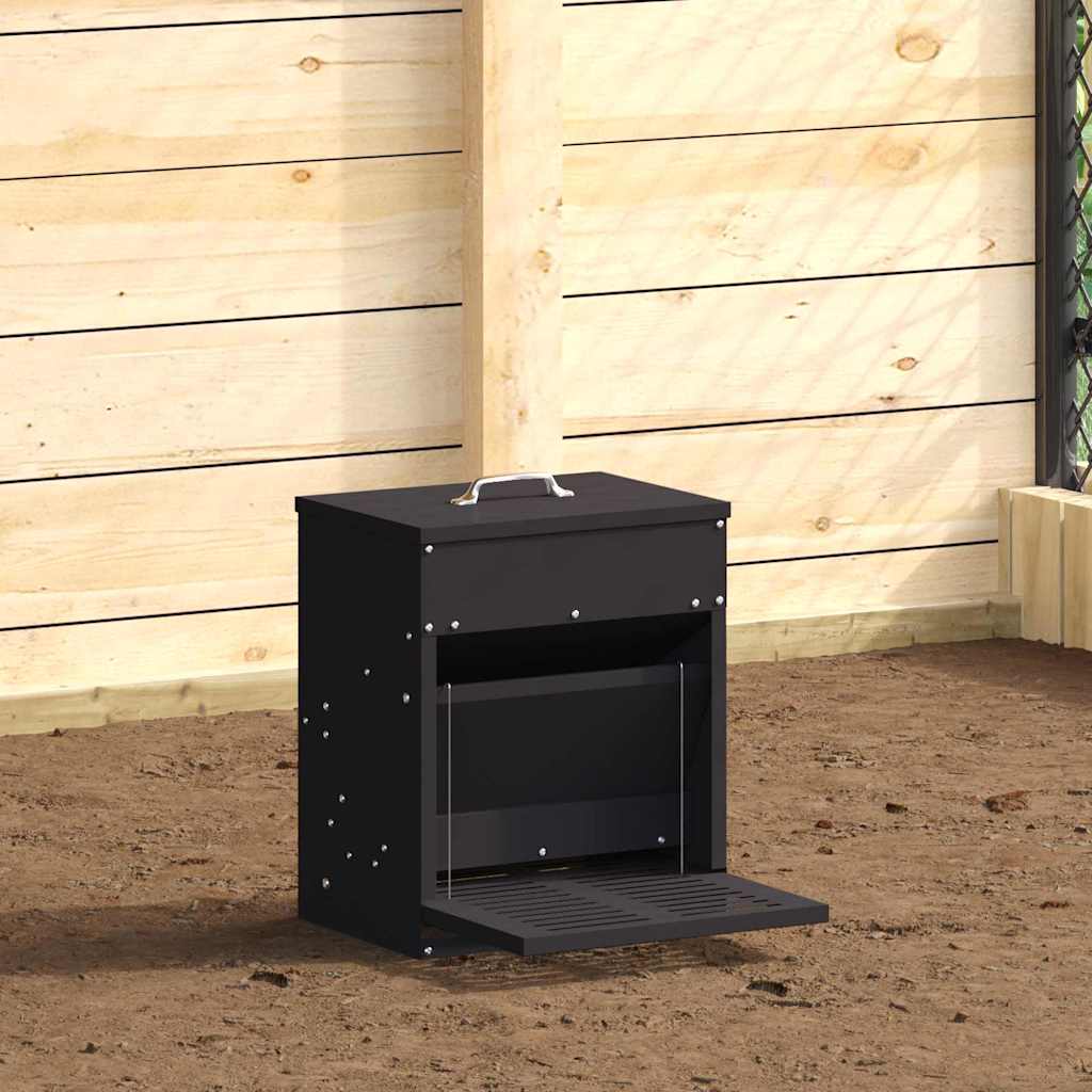 Hühnertretfeeder Schwarz 33 x 42 x 40 cm 10 kg