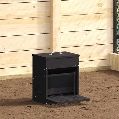 Hühnertretfeeder Schwarz 33 x 42 x 40 cm 10 kg