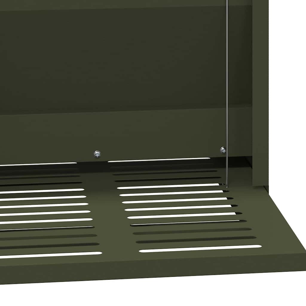 Hühnertretfeeder Olivgrün 33 x 42 x 40 cm 10 kg