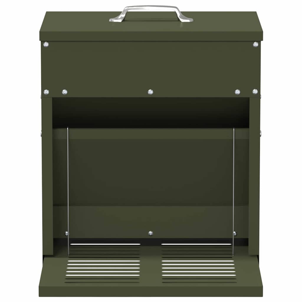 Hühnertretfeeder Olivgrün 33 x 42 x 40 cm 10 kg