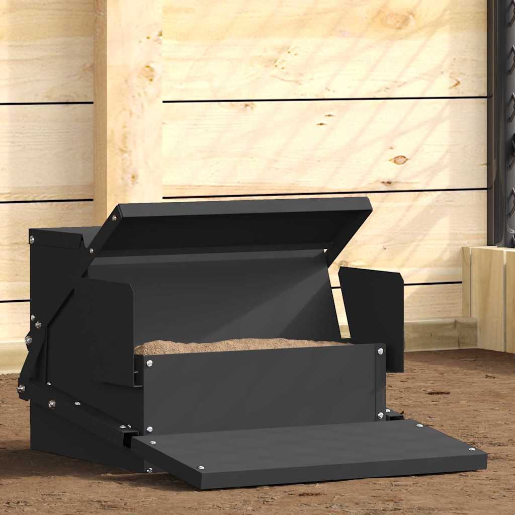Hühnertretfeeder Schwarz 50 x 40 x 29 cm 2 kg