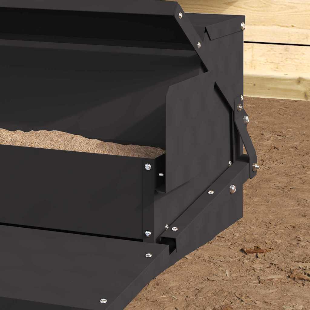 Hühnertretfeeder Schwarz 50 x 40 x 29 cm 2 kg