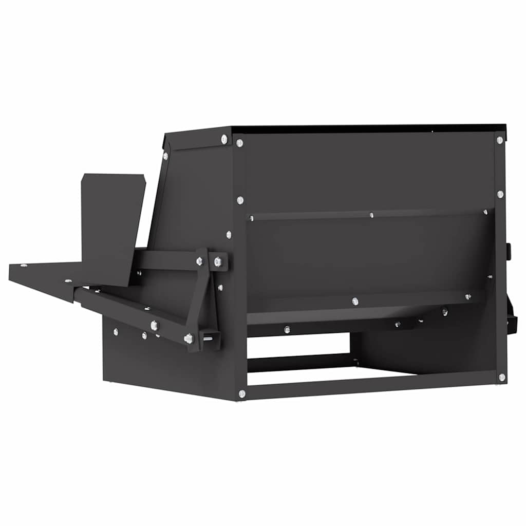 Hühnertretfeeder Schwarz 50 x 40 x 29 cm 2 kg