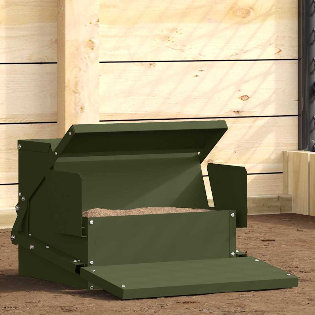 Hühnertretfeeder Olivgrün 50 x 40 x 29 cm 2 kg