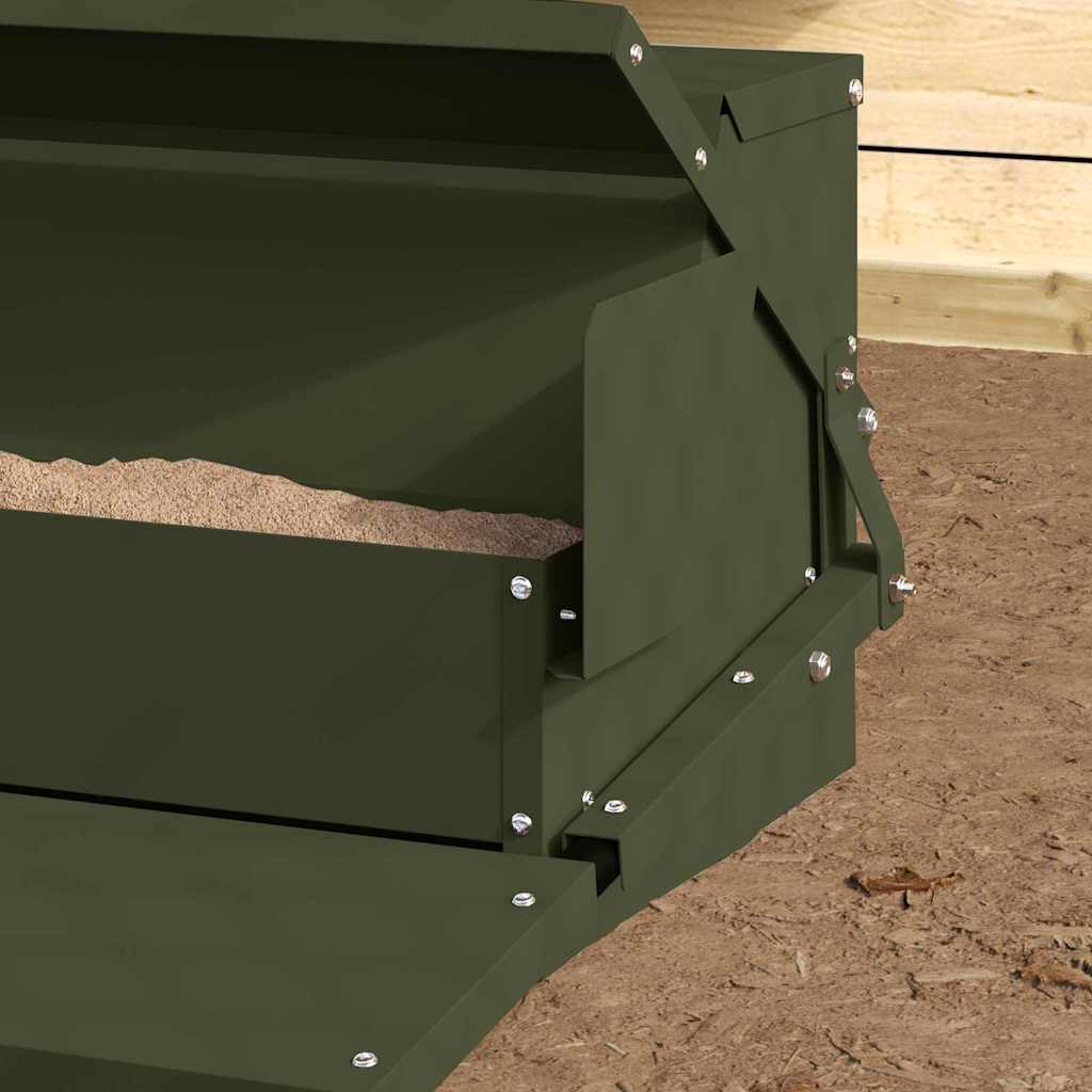 Hühnertretfeeder Olivgrün 50 x 40 x 29 cm 2 kg