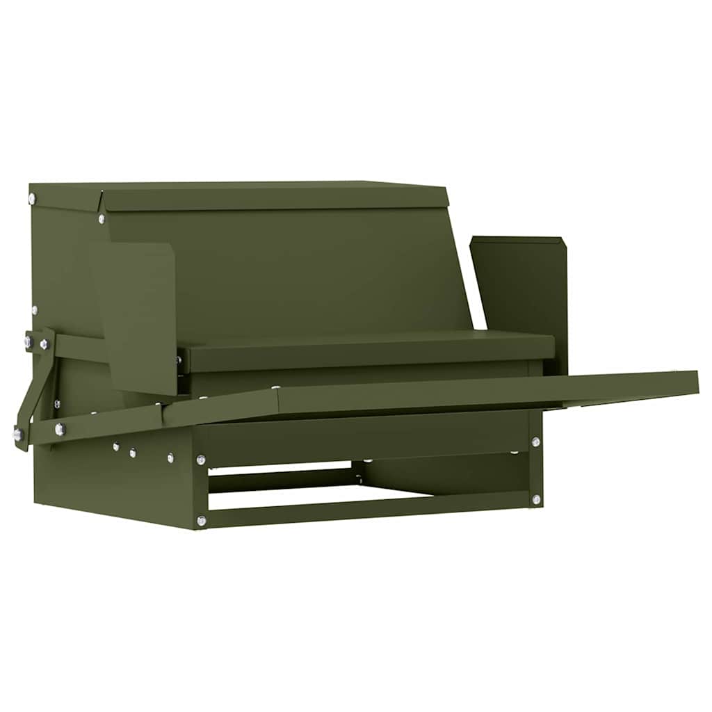 Hühnertretfeeder Olivgrün 50 x 40 x 29 cm 2 kg