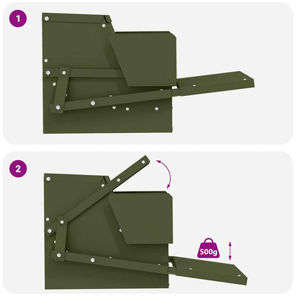 Hühnertretfeeder Olivgrün 50 x 40 x 29 cm 2 kg