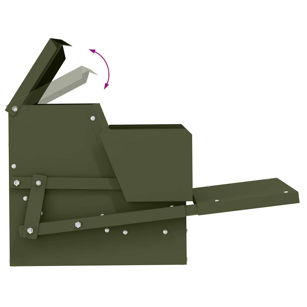 Hühnertretfeeder Olivgrün 50 x 40 x 29 cm 2 kg