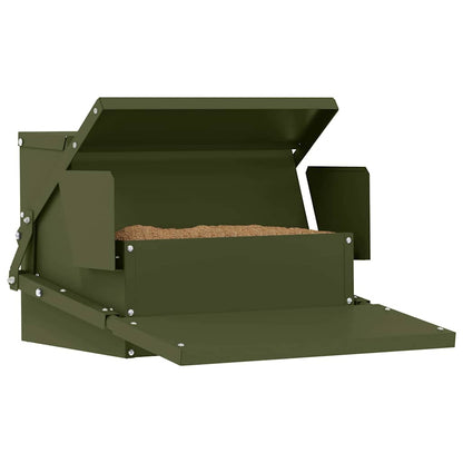Hühnertretfeeder Olivgrün 50 x 40 x 29 cm 2 kg
