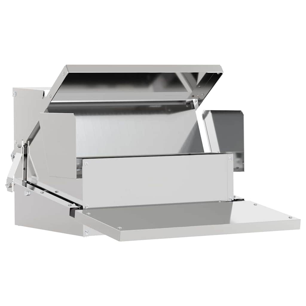 Hühnertretfeeder Silber 50 x 40 x 29 cm 2 kg Verzinkter Stahl