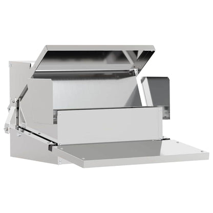 Hühnertretfeeder Silber 50 x 40 x 29 cm 2 kg Verzinkter Stahl