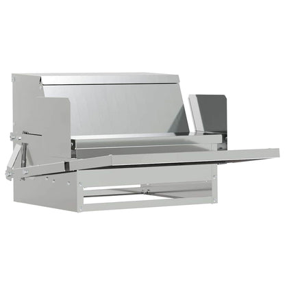 Hühnertretfeeder Silber 50 x 40 x 29 cm 2 kg Verzinkter Stahl